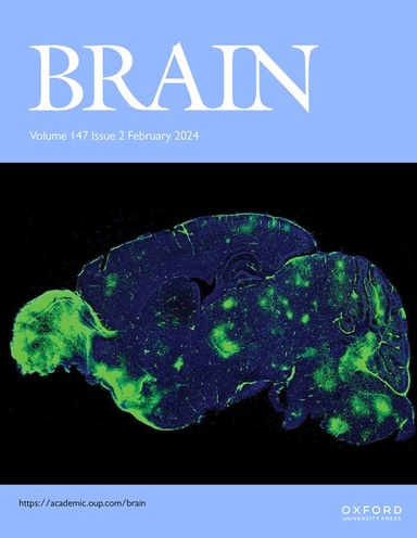 Cover of the Journal Brain for February 2024