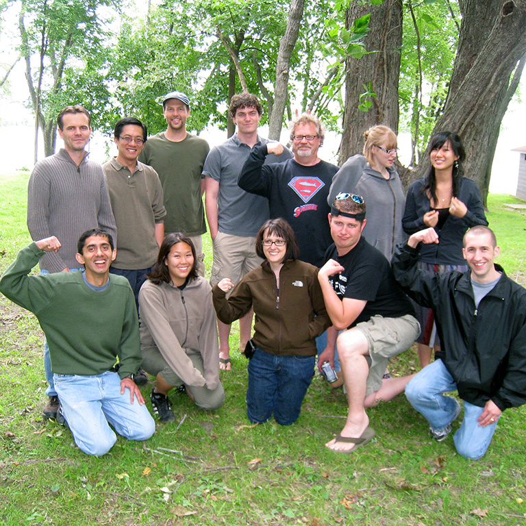 Group photo of lab members in 2009
